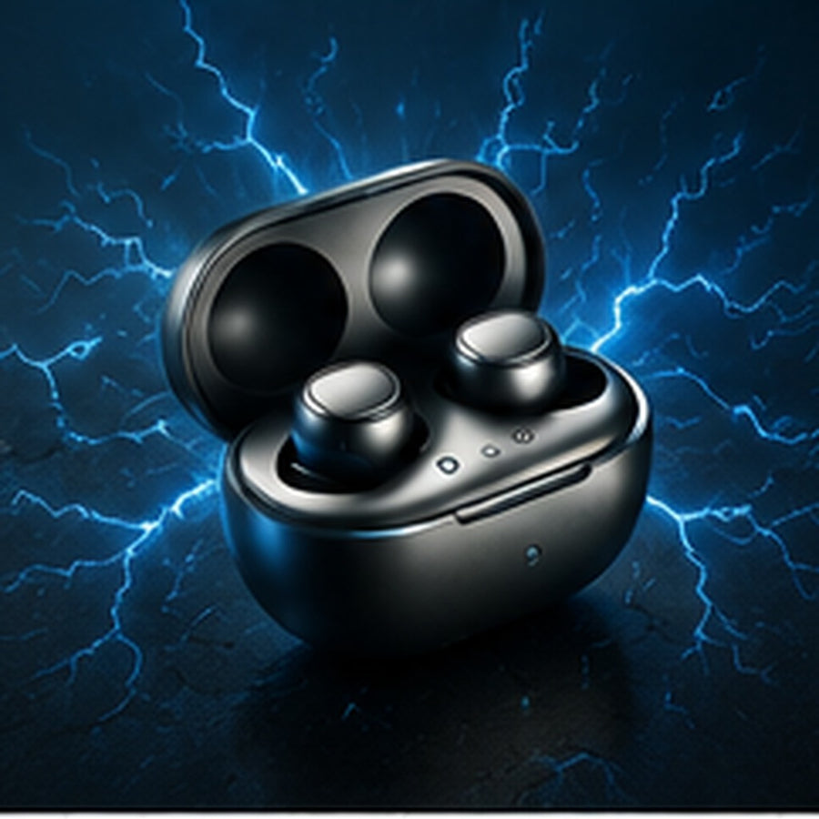 Sleek Bluetooth Earphones – Wireless In-Ear Earbuds with Portable Charging Case