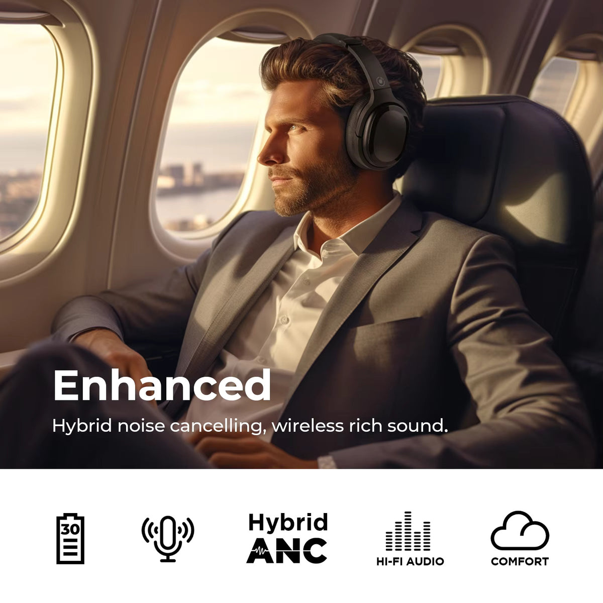 Unibuds  Active Noise Cancelling earbuds.Bluetooth v5.2